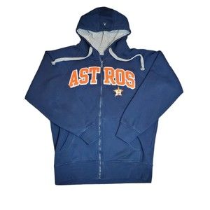 MLB Houston Astros Baseball Full Zipper Hoodie ANTIGUA BRAND Size Medium